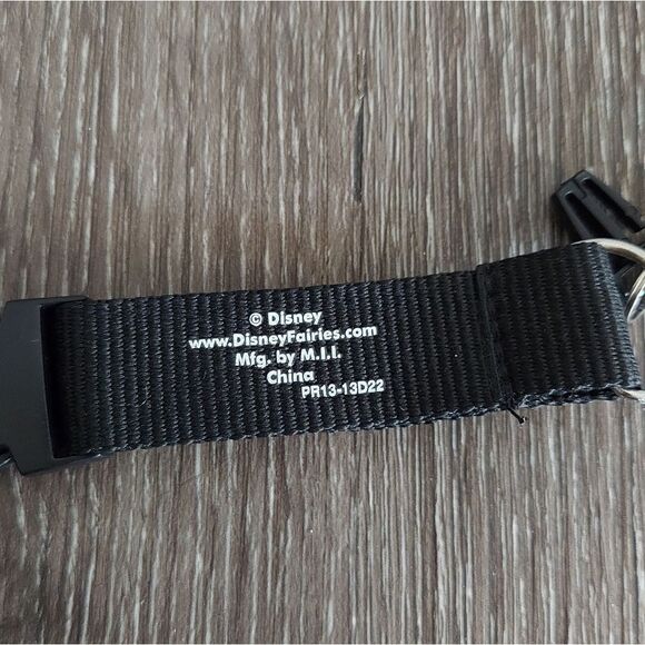 Disney Tinkerbell Black Lanyard with Keychain - Picture 3 of 3